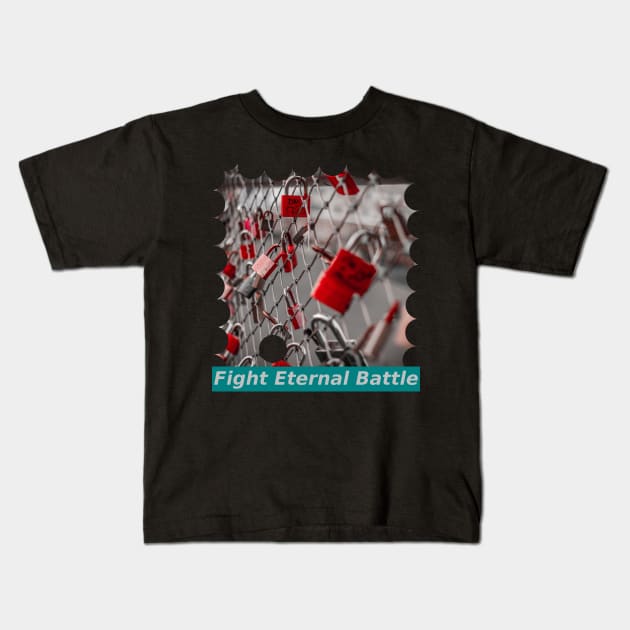 Fight Eternal Battle Kids T-Shirt by Mohammad Ibne Ayub